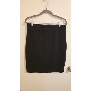 Philosophy Skirt Womens Size 10 Black Full Zip Back Pencil Office Casual Stretch